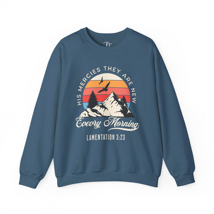 His Mercies They Are New Unisex Crewneck