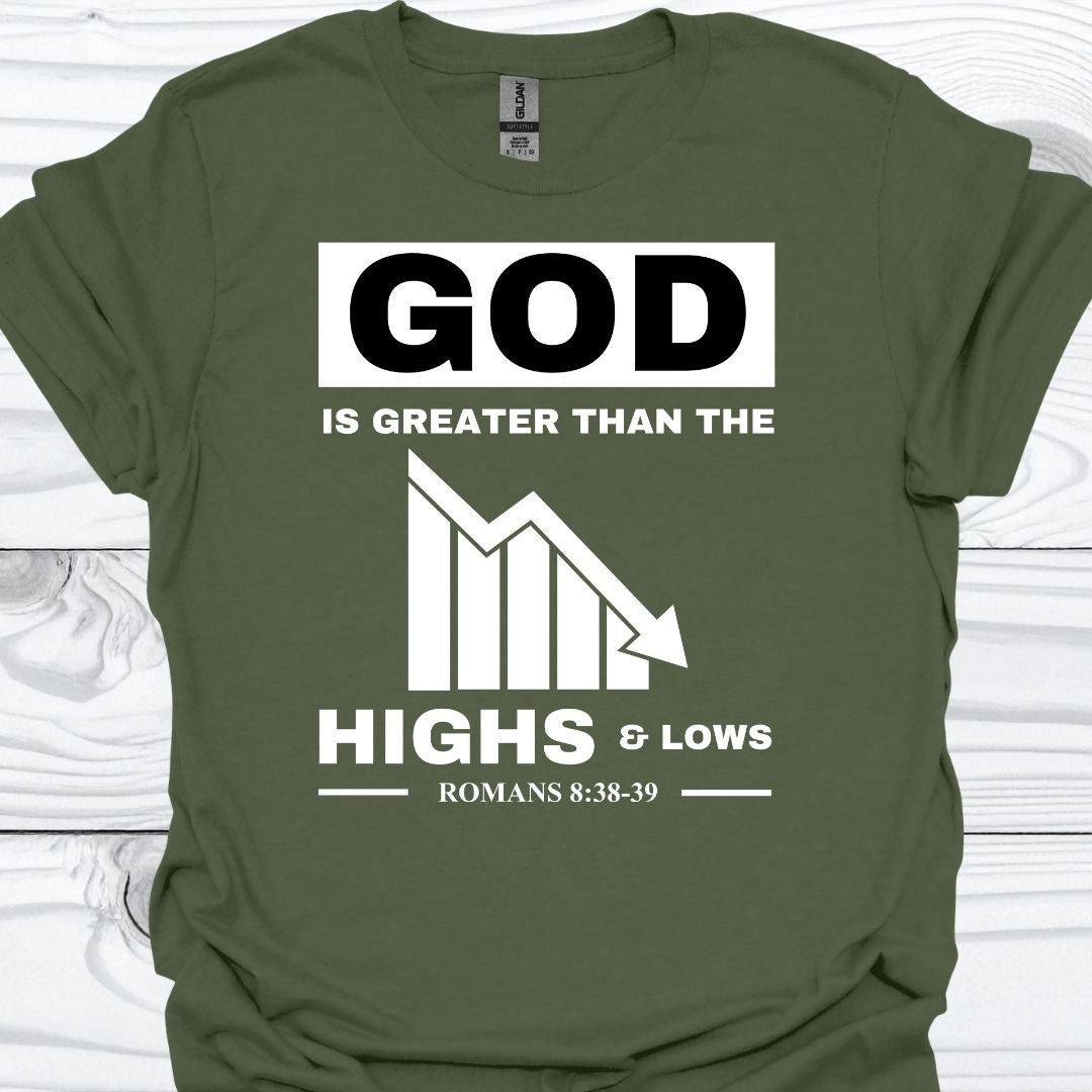 GOD IS GREATER THAN THE HIGHS AND LOWS T-Shirt