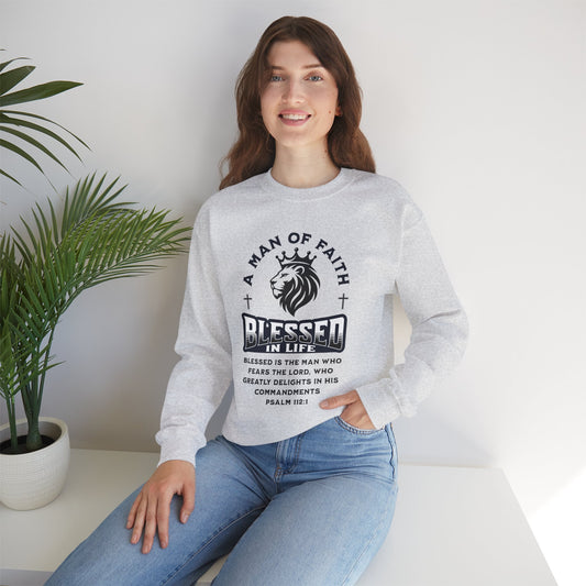A Man Of Faith Men Crewneck