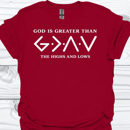 GOD IS GREATER THAN THE HIGHS AND LOWS T-Shirt