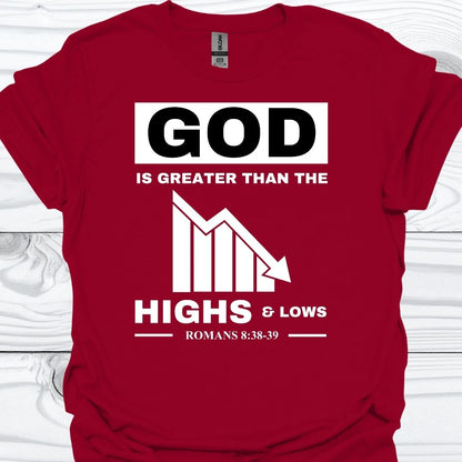 GOD IS GREATER THAN THE HIGHS AND LOWS T-Shirt